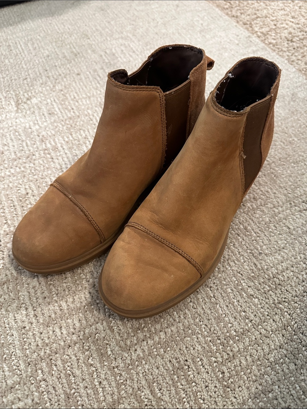 Sorel Women’s Tan Leather Chukka Ankle Boots Size 9